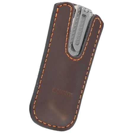 Remette RT-Sharp Leopard Knife Titanium, Manual Fine Grinding Pearlescent/Manual Wire Drawing M390 (ZL301E)