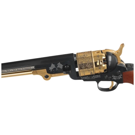 Pietta 1851 Colt Navy Yank Steel London Gettysburg Gold .44 (YAL44ST/GOLD/GTS)