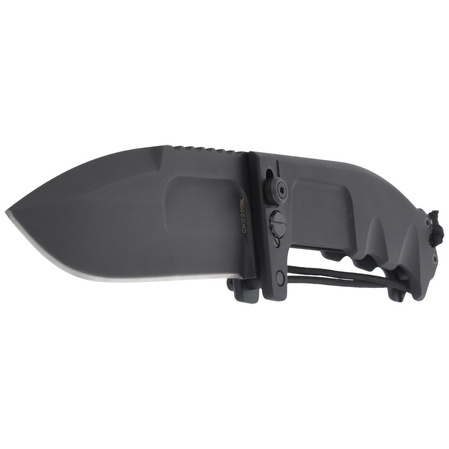 Extrema Ratio RAO II Black Aluminum Folding Knife, Black MIL-C N690 (04.1000.0136/BLK)