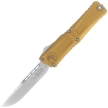 Microtech Combat Troodon Gen III S/E OTF Knife Tan Aluminum, Stonewashed M390MK by Tony Marfione (1143-10TA)