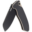 Nóż składany Kubey Creon Black/Tan G10, Blackwashed AUS-10 (KU336F)