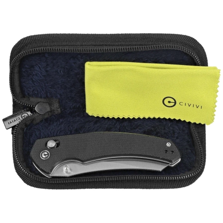 Civivi Sixgill Knife Black G10, Satin Nitro-V by Gavko Knives (C24050-1)