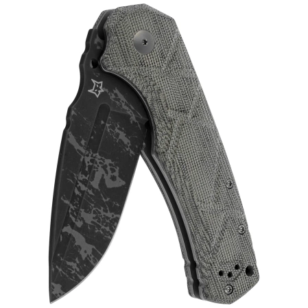 Nóż składany Fox Uro OD Green Canvas Micarta, Acid Washed Niolox by Wander Tactical (FX-557)