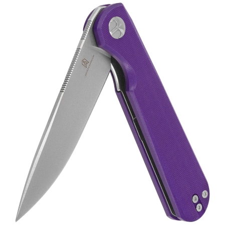 Nóż składany Bestechman Flick Purple G10, Satin/Stonewashed D2 by Ostap Hel (BMK13B)