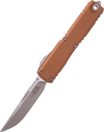 Microtech Ultratech Gen IV S/E OTF Knife Brown Aluminum, Apocalyptic M390MK by Tony Marfione (11214-10APBN)