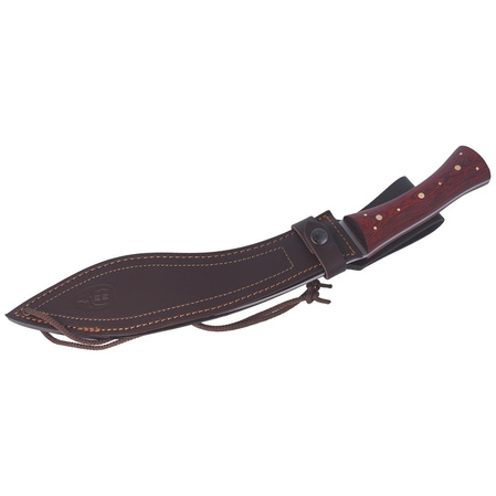 Muela Kukri-26M Rosewood Pakkawood Knife, Satin X50CrMoV15