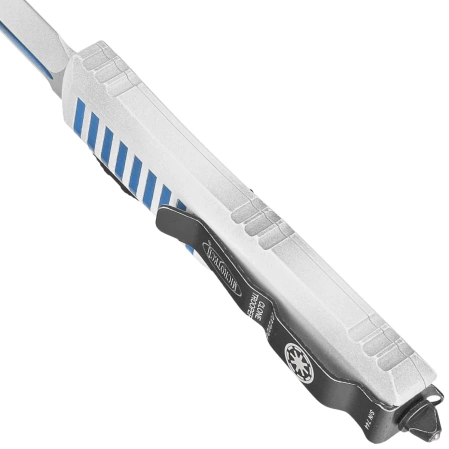 Microtech UTX-85 S/E Clone Trooper Signature Blue/White Aluminum, White M390 (231-1CO)
