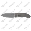 Real Steel Stella Premium Gray Titanium, Satin S35VN by Poltergeist Works (9052)