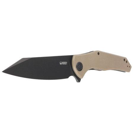 Nóż składany Kubey Flash Tan G10, Blackwashed AUS-10 (KU158J)