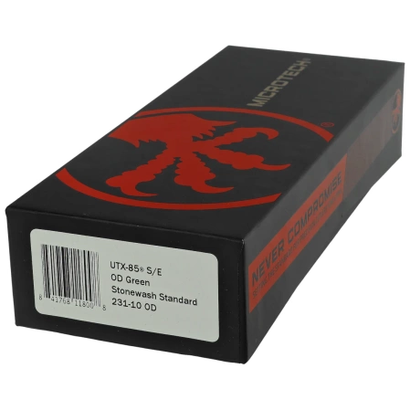 Microtech UTX-85 S/E OTF Knife OD Green Aluminium, Stonewashed M390 (231-10OD)