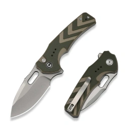 Nóż składany Civivi Vexron Green-Tan G10, Stonewashed 14C28N (C24066-2)