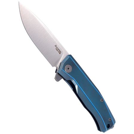 LionSteel Myto Knife Blue Titanium, Satin M390 by Molletta (MT01 BL)