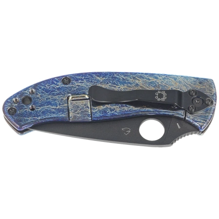 Nóż składany Spyderco Tenacious R.I.L. Disarray Titanium, Black D2 by Eric Glesser (C122TIBLBKD2P)
