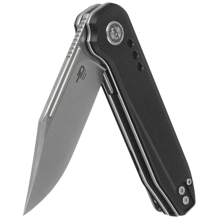 Bestech Syntax CP Black G10, Stonewashed/Satin CPM 154CM by Todd Knife and Tool (BG41A)