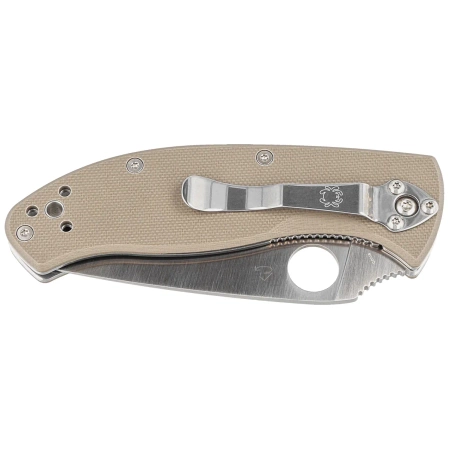 Spyderco Tenacious Brown G10, Satin CPM-M4 by Eric Glesser Knife (C122GBNM4PS)