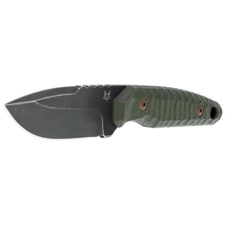 Fox KS OD Green G10, Top Shield Antracite Stonewashed Niolox by GZ Tactical Knives (FX-627 G10OD)
