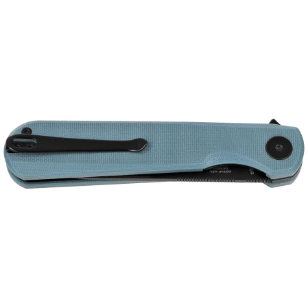 Nóż składany Bestechman Flick Grey G10, Black PVD D2 by Ostap Hel (BMK13F)