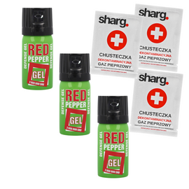 Sharg Defence Green Gel 2mln SHU Pepper Spray, Cone 40ml (10040-C)