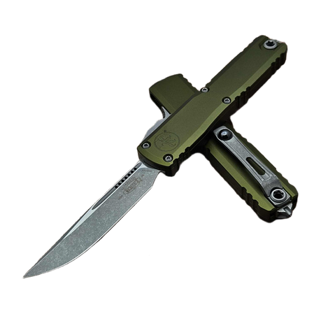 Nóż automatyczny OTF Microtech Ultratech Gen IV S/E OD Green Aluminium, Apocalyptic M390MK by Tony Marfione (11214-10APOD)