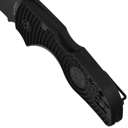 Spyderco Lil' Native Lightweight Knife Black FRN, Black DLC CTS BD1N by Eric Glesser (C230PBBK)