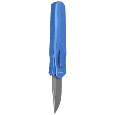 Nóż grawitacyjny Remette RT-Swordfish CP Blue Aluminum/Fat Carbon, Stonewashed 14C28N (ZL103C3)