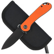 CIVIVI Knife Elementum Flipper Orange G10, Black Stonewashed (C907Y)