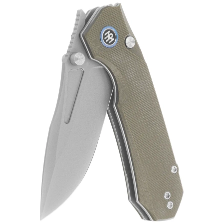 Nóż składany Remette Rhino Green G10, Stonewashed D2 (RNDG2)