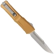 Microtech Combat Troodon Gen III Interceptor Signature OTF Knife Tan Aluminum, Stonewashed M390MK by Tony Marfione (1217-10TAS)