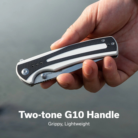 Nóż składany Sencut Regnator White / Black G10, Satin 9Cr18MoV (S24057-3)