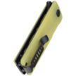 Kubey Knife Sailor Translucent Yellow G10, Blackwashed AUS-10 by Sekira Sochi (KU317B)