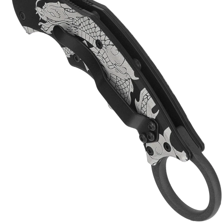 Fox The Spirit Karambit Knife Black Aluminum, Black N690Co (FX-599 ALB-1)