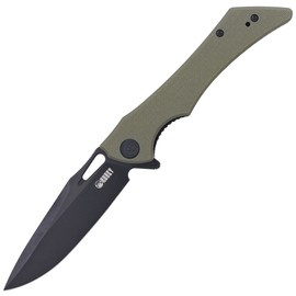 Kubey Raven KB245I Knife Green G10, Dark Stonewashed AUS-10 by Jelly Jerry