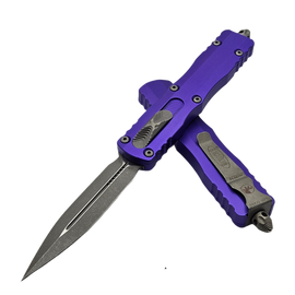 Nóż automatyczny OTF Microtech Dirac Delta D/E Purple Aluminium, Apocalyptic by Tony Marfione (227-10APPU)