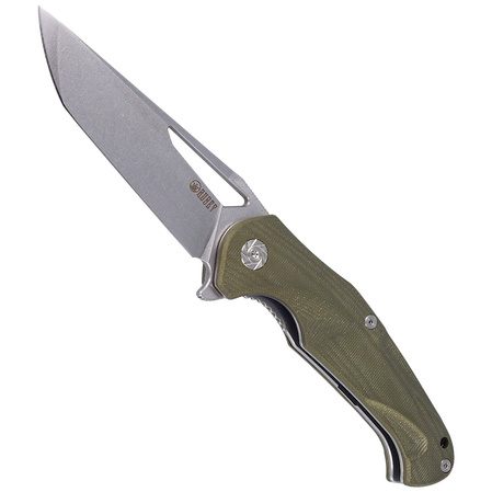 Kubey Knife Dugu Green G10, Stonewashed D2 (KU210B-1)