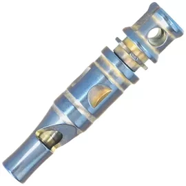 Bestech Blue/Gold Titanium Whistle with Chain (BM02A)