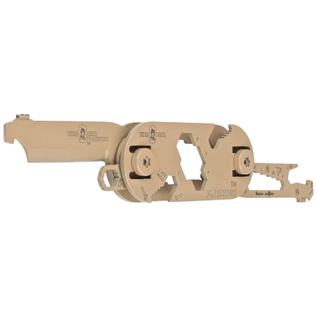 MultiTool Turq Gear Plankton Set (Tool No.1, 2, 3 ,4 ,Clips, T-25 Torx Bits, System-M srew set, washers) Ceracote Desert Sand