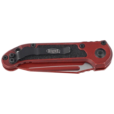 Microtech LUDT Gen III T/E Knife Cerakote Weathered Crimson Aluminum, Cerakote Weathered Crimson M390MK by Tony Marfione (1136-1WCM)