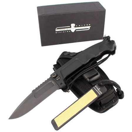 Extrema Ratio RAO II Black Aluminum Folding Knife, Black MIL-C N690 (04.1000.0136/BLK)