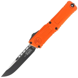 Microtech Combat Troodon Gen III S/E OTF Knife Orange Aluminum, Black M390MK by Tony Marfione (1143-1OR)