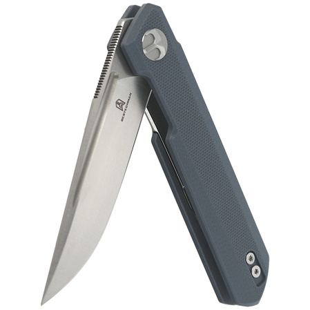 Bestechman Mini Dundee Grey G10, Stonewashed / Satin D2 by Ostap Hel (BMK03D)