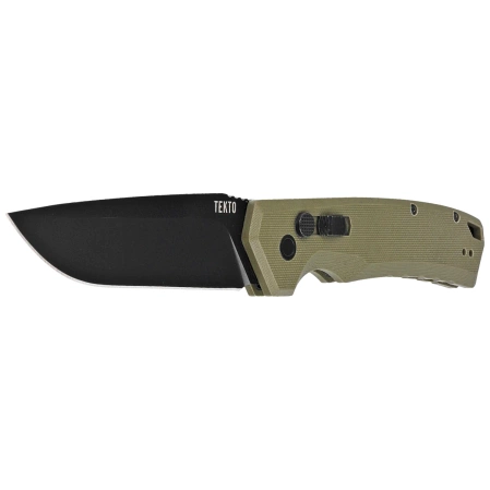 Nóż automatyczny Tekto A3 Delta D/P OD Green G10, Black D2