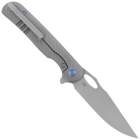 Kubey KB Knives Hydro Grey Titanium, Stonewashed M390 by Mark Perez (KB323A)