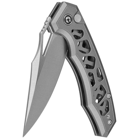 Civivi Anaaki Knife Gray Aluminum, Satin Nitro-V (C24039-2)