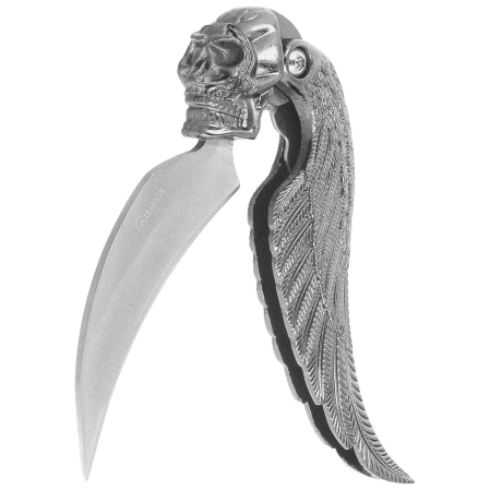 Martinez Albainox Skull Knife Black Zamak, Satin 3Cr13Mov (10971)