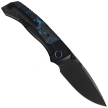 Nóż składany Remette RT-Steed Black Titanium/Black-Blue Carbon Fiber, Black DLC M390 (RTWS-BL)