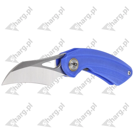 Bestech Bihai Blue G10, Stonewashed/Satin 14C28N by Ostap Hel Knife (BG53D-1)