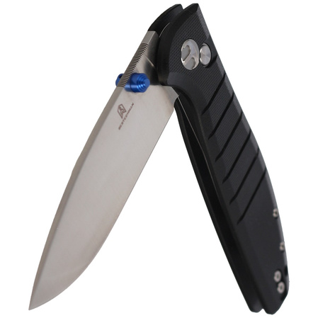 Bestechman Knife Goodboy Black G10, Satin / Stonewashed D2 by Keanu Alfaro (BMK04A)