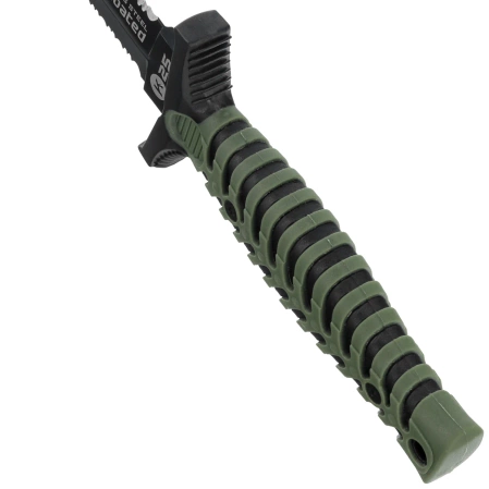 Nóż boot K25 RK-32207 Green ABS/Black Rubber, Black Titanium 7Cr17Mov