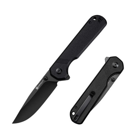 Nóż składany Sencut Aetheris Black Canvas Micarta, Black 9Cr18MoV (S24095-3)
