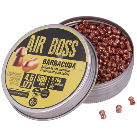 Śrut Apolo Air Boss Barracuda Copper 4.5 mm, 500 szt. 070.g/ 11.0gr (30002)